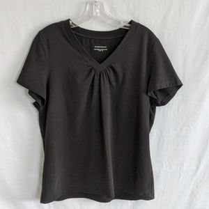 ⭐ Comfy Black V-Neck Tee (Charter Club)